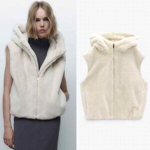 ZARA Faux Fur Vest